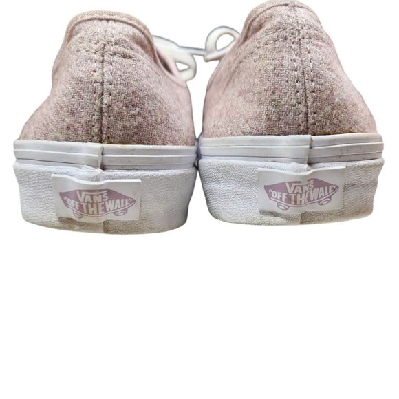 Vans Authentic Sneakers Unisex Flannel Violet Ice Pink Wool Platform Lace Up 8 - Picture 12 of 16
